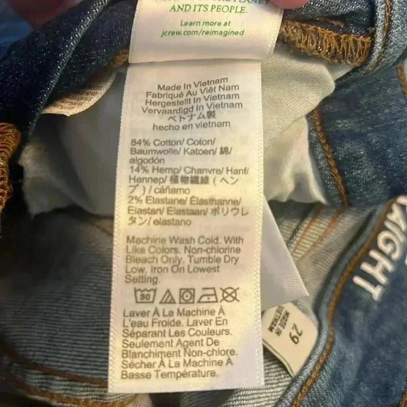 J.Crew Vintage Slim Straight crop jeans - Picture 9 of 11